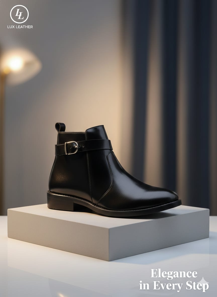 Black Ankle Boot With Size Zip In Premium Quality