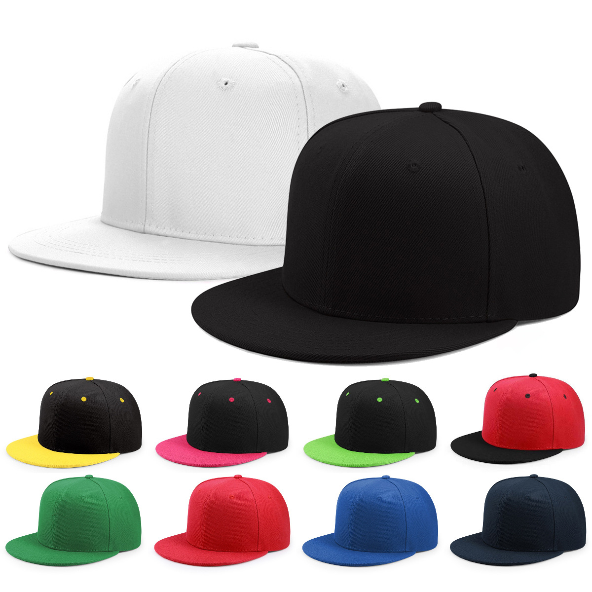 New Hot Sale Cap Plain Snapback Hat High Quality Hip Hop Baseball Cap Men Women Outdoor Leisure Baseball Hat
