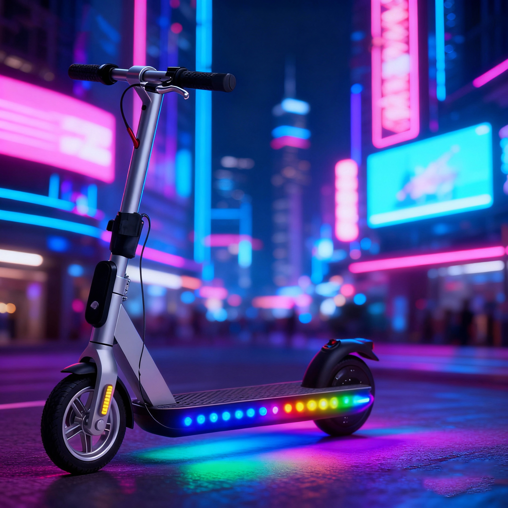 Waterproof Scooter LED Strip Skateboard Bike Flexible Diode Tape Electric Scooter Safety Night Riding Light Lamp