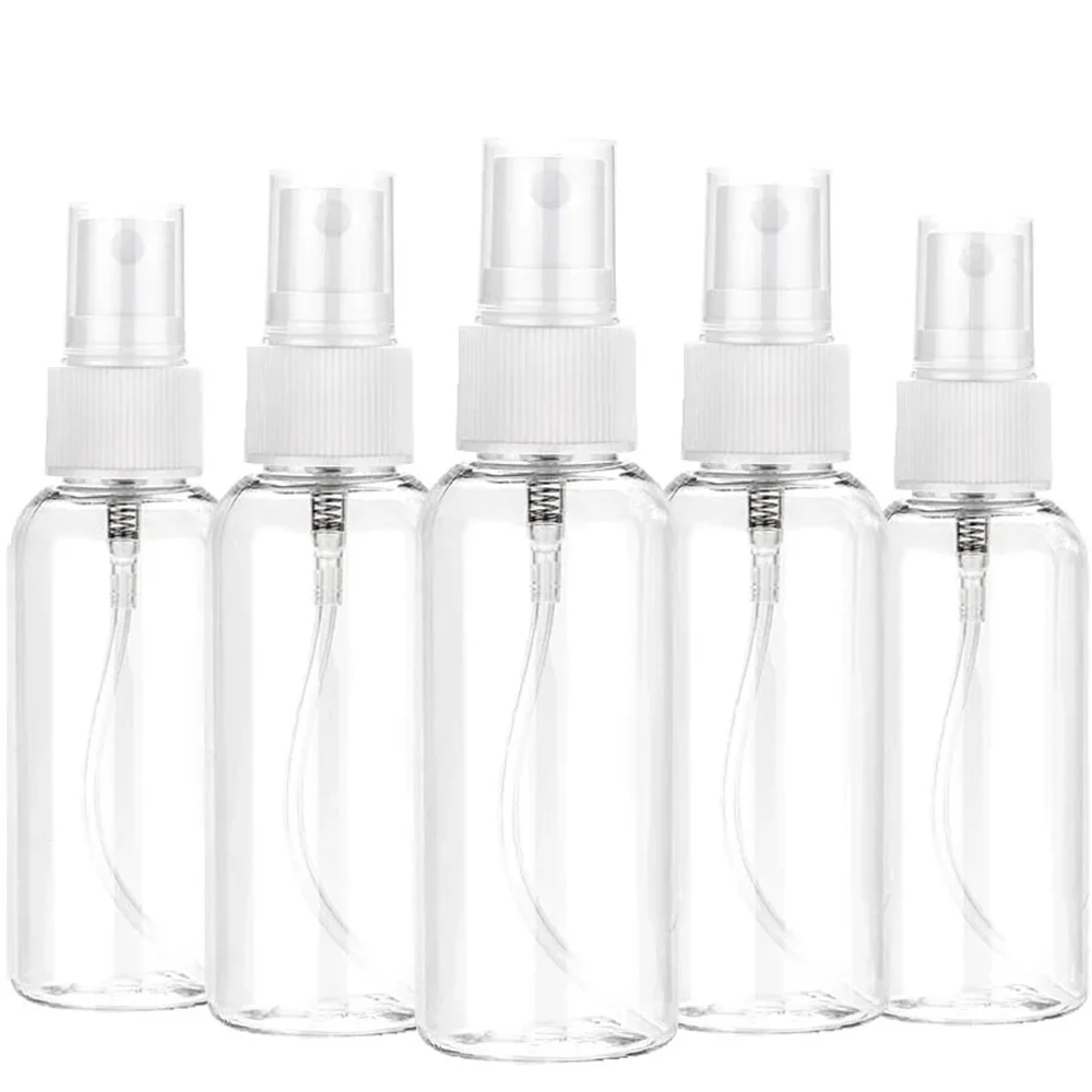 Refillable 30ml 50ml 100ml Clear PET Plastic Portable Spray Bottle Empty Perfume Container