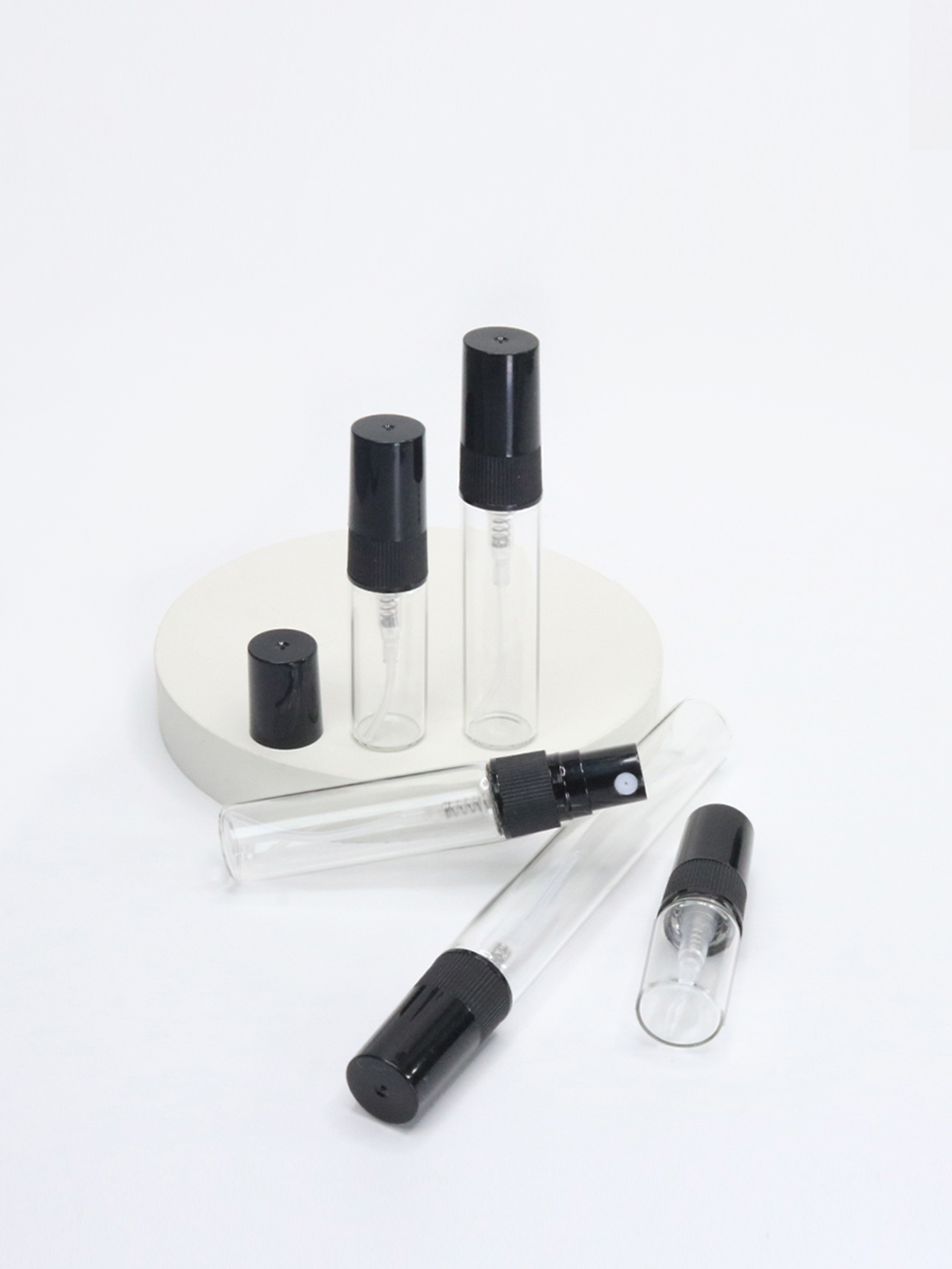 8pcs/lot 2ml 3ml 5ml 10ml mini Protable glass spray perfume bottle, small Refillable sample perfume atomizer bottles