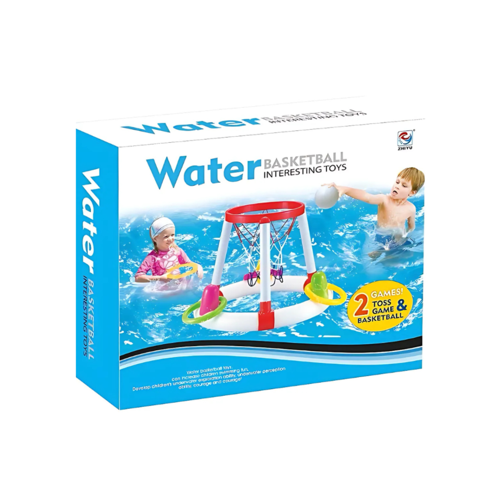 2-in-1 Floating Pool Basketball & Ring Toss Game Set By Sunaulo