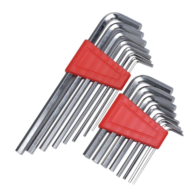 Flat Head Small Allen Key Wrench Set Hex Short Arm Tool Portable Bicycle Allen Spanner Repair Tools