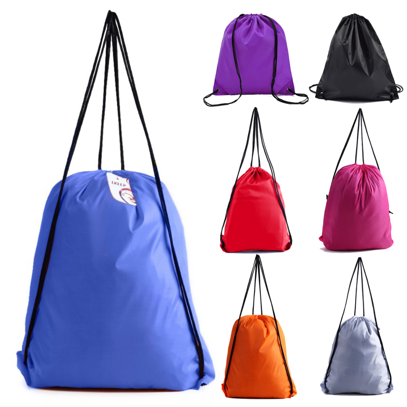 Foldable Waterproof Gym Bag Fitness Backpack Drawstring Shop Pocket Hiking Camping Beach Swimming Men Women Sports Bags