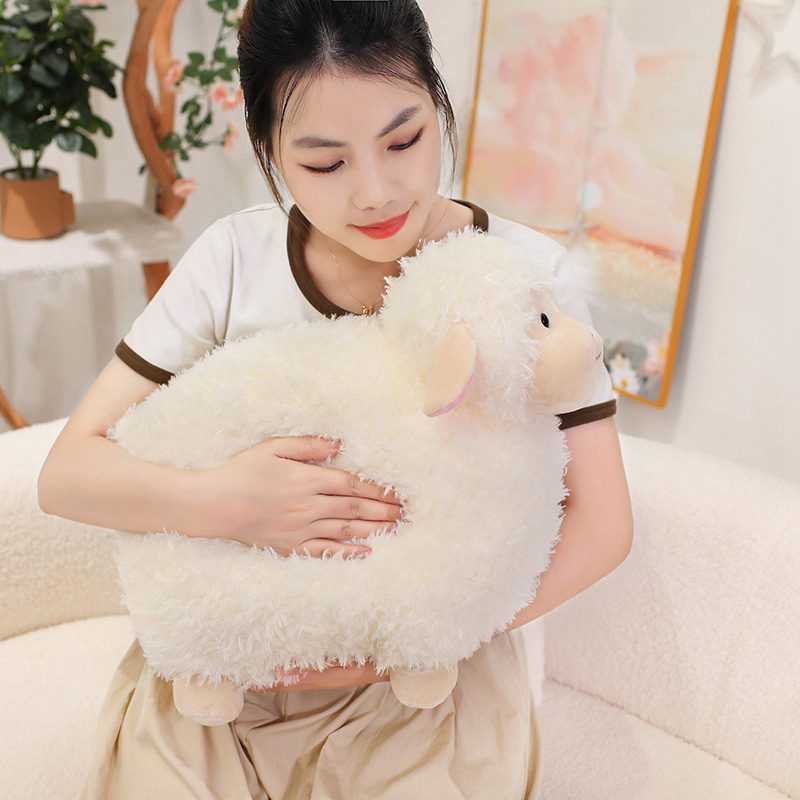 Wholesale 22cm/35cm Cotton Candy Dudu Sheep Plush Toys Soft Alpaca Dolls Stuffed Sheep Plushie Baby Toys For Kid Home Decor