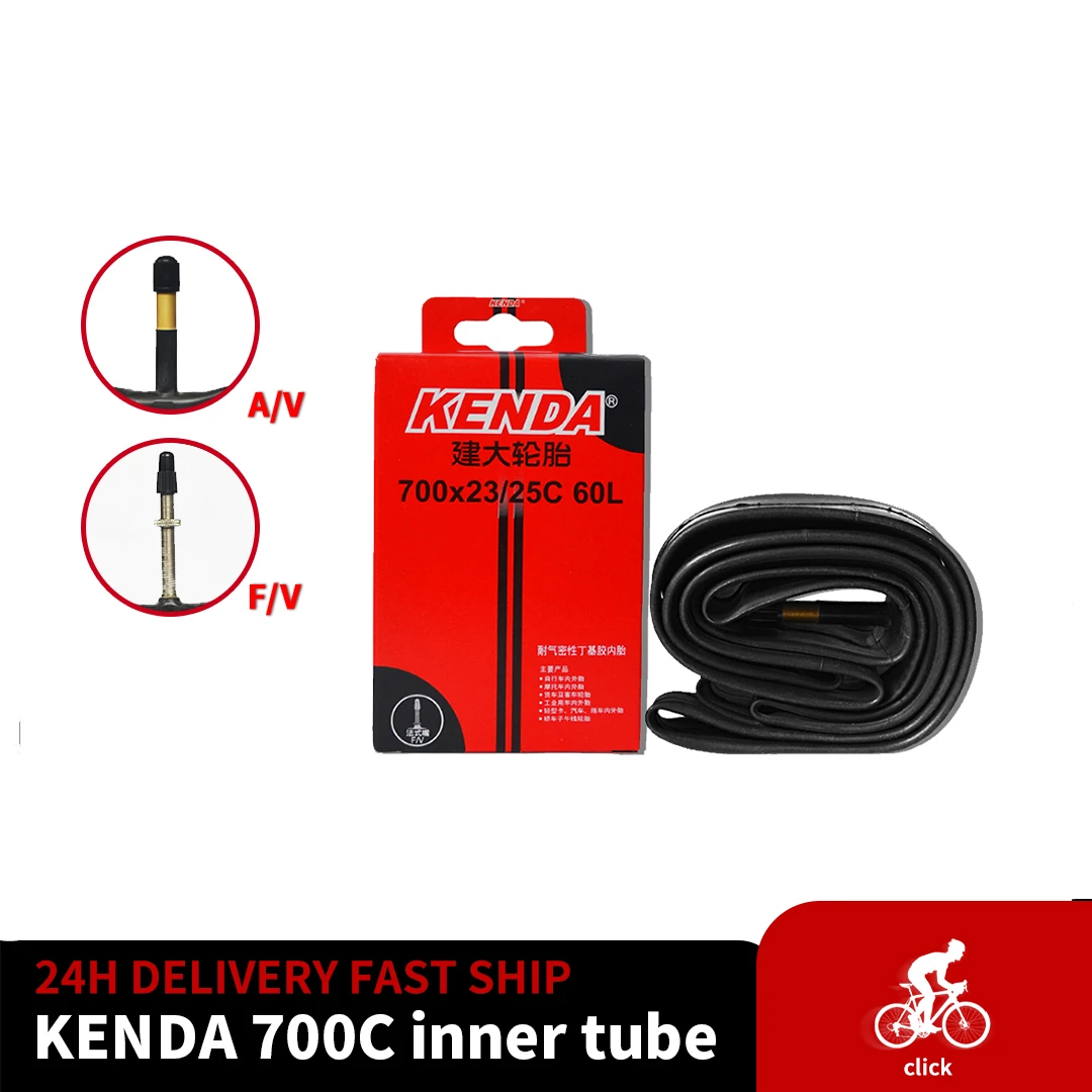 1PC KENDA Bicycle Tire Inner Tube 700C 18-23C 23-25C 28-32C 35-43C 45C camera Schrader Presta valve inner tube road bike