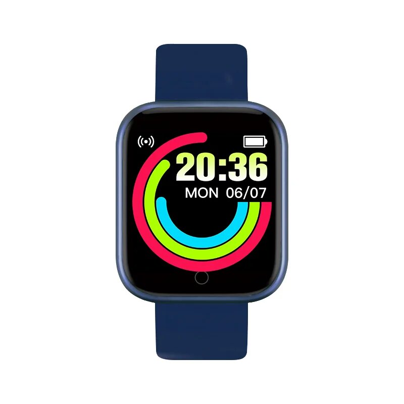 Silicone Strap For Y68 Smartwatch Macaron Replace Soft TPU Wrist Watch Band Belt Smart Watch Bles Online DZ-23A-31