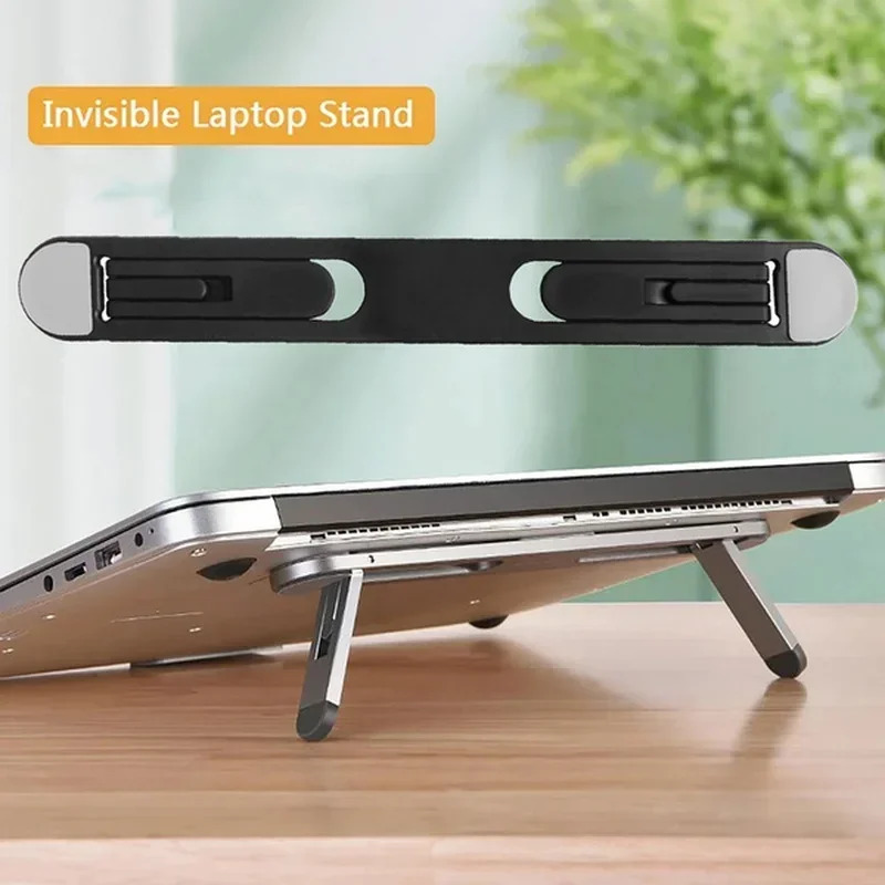 Universal Laptop Riser Stand for Macbook Pro 13 15 Air Notebook Cooling Pad Invisible Laptop Bracket Stands