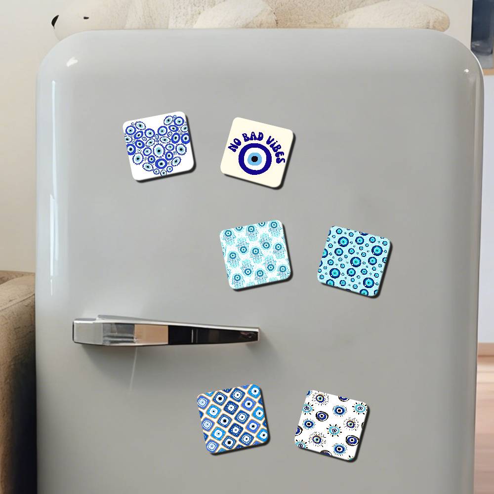 Cartoon E-Evil Eye Refrigerator Magnets Cute Cartoon Magnetic Personality Decorations Creative Gifts