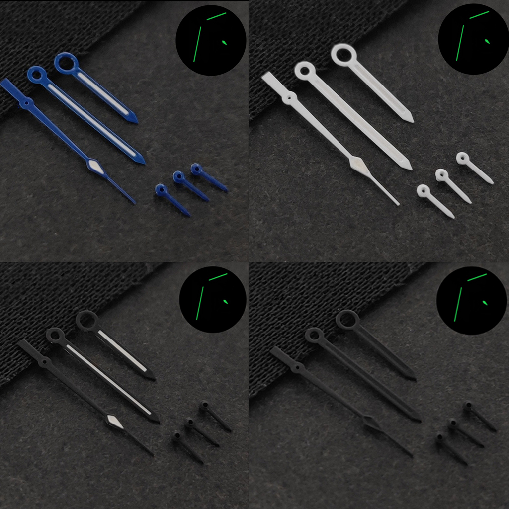 High Quality Watch Hands Green Luminous White Blue Black Fit VK63 VK64 Quartz Movement Watches Parts Pointer/Needle Accessories