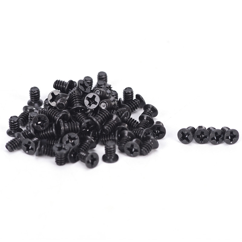 100PCS/Set 3.5" Hard Drive HDD Tray Computer Chassis Disk Black Screw For PC