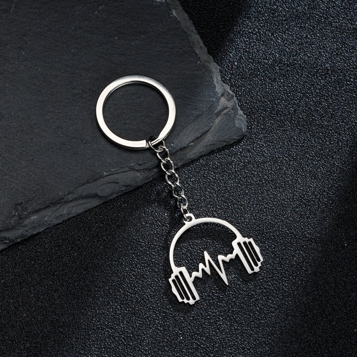 1PC Headphone Keychain Headset Key Ring Musician Composer Key Chain Music Festival For Teens Student DIY Jewelry