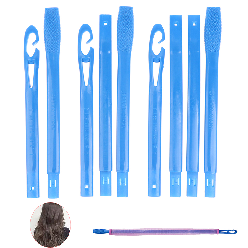 2/3/4pc Manual Hair Curlers Rollers Magic Leverage DIY Hair Curlers Spiral Circle Curling Wand Safety Hair Styling Tool for Girl
