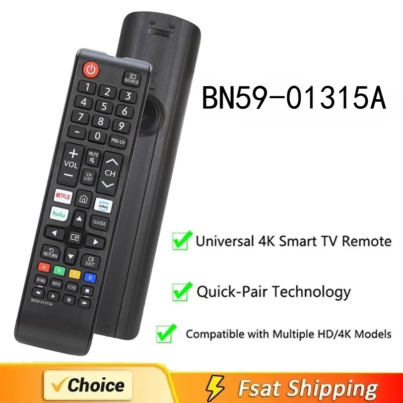 NEW BN59-01315A Replacement Remote Control Fit for Smart HDTV UN55RU7100FXZA UN55RU710D UN55RU710DFXZA UN55RU7200 U