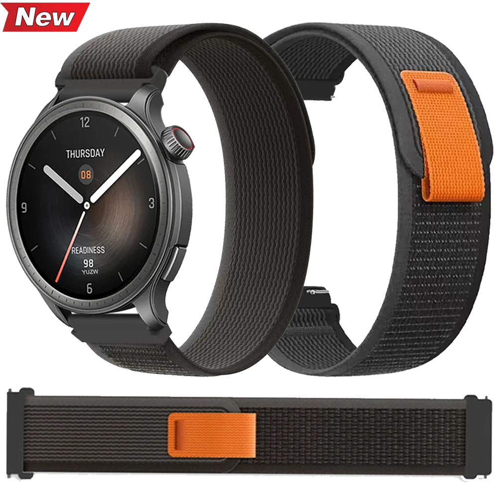 20mm 22mm Braided WatchBand for AMAZFIT BALANCE/CHEETAH Nylon Strap Amazfit BIP 5 GTR 4 3 Pro 47mm GTS 4 3 2e GTS4/2 Mini Correa