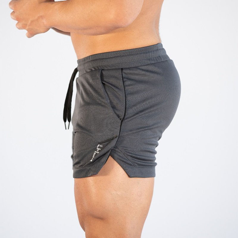 New Mens Gym Training Shorts Men Sports Casual Clothing Fitness Workout Running Grid quick-drying compression Shorts Athletics