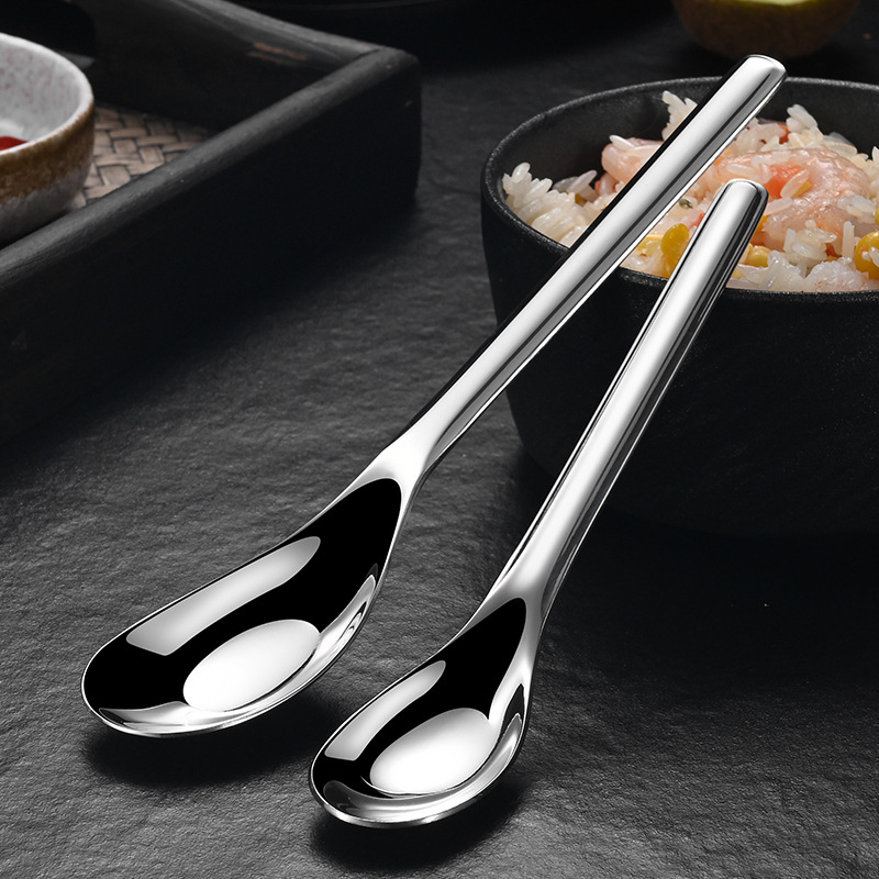 Stainless Steel Thickening Spoon Creative Long Handle Hotel Hot Pot Spoon Soup Ladle Home Kitchen Essential Tools