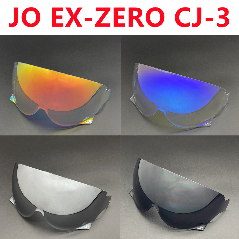 JO Visor for SHOEI CJ-3 JO EX-Zero Helmet Shield Lens Uv Cut Electroplated Helmet Accessories Visor