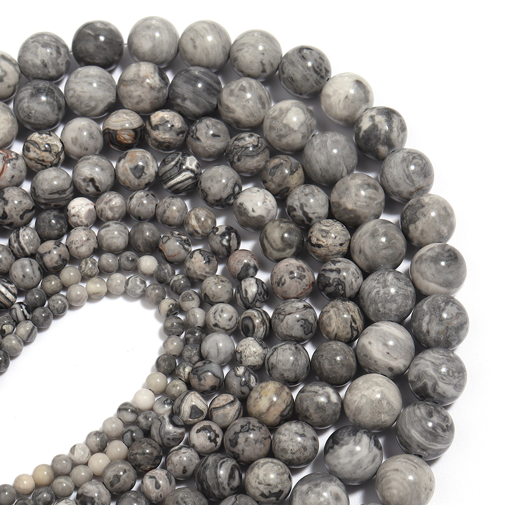 Natural Aquamarines Stone Beads Blue Round Gemstone Bead for DIY Bracelet Necklace Charms Jewelry Making Beaded Accessories