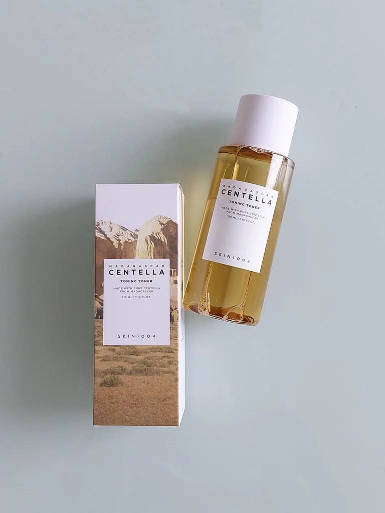 SKIN1004 Madagascar Centella Toning Toner 210ml | Premium Gentle PHA Exfoliating Toner | Soothing & Pore Refining Korean Skincare