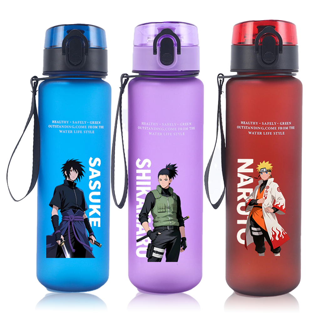 650ml Naruto Anime Style Sports Water Bottle with Filter" Easy To Carry It Is Highly Suitable for Fitness and Outdoor Activities