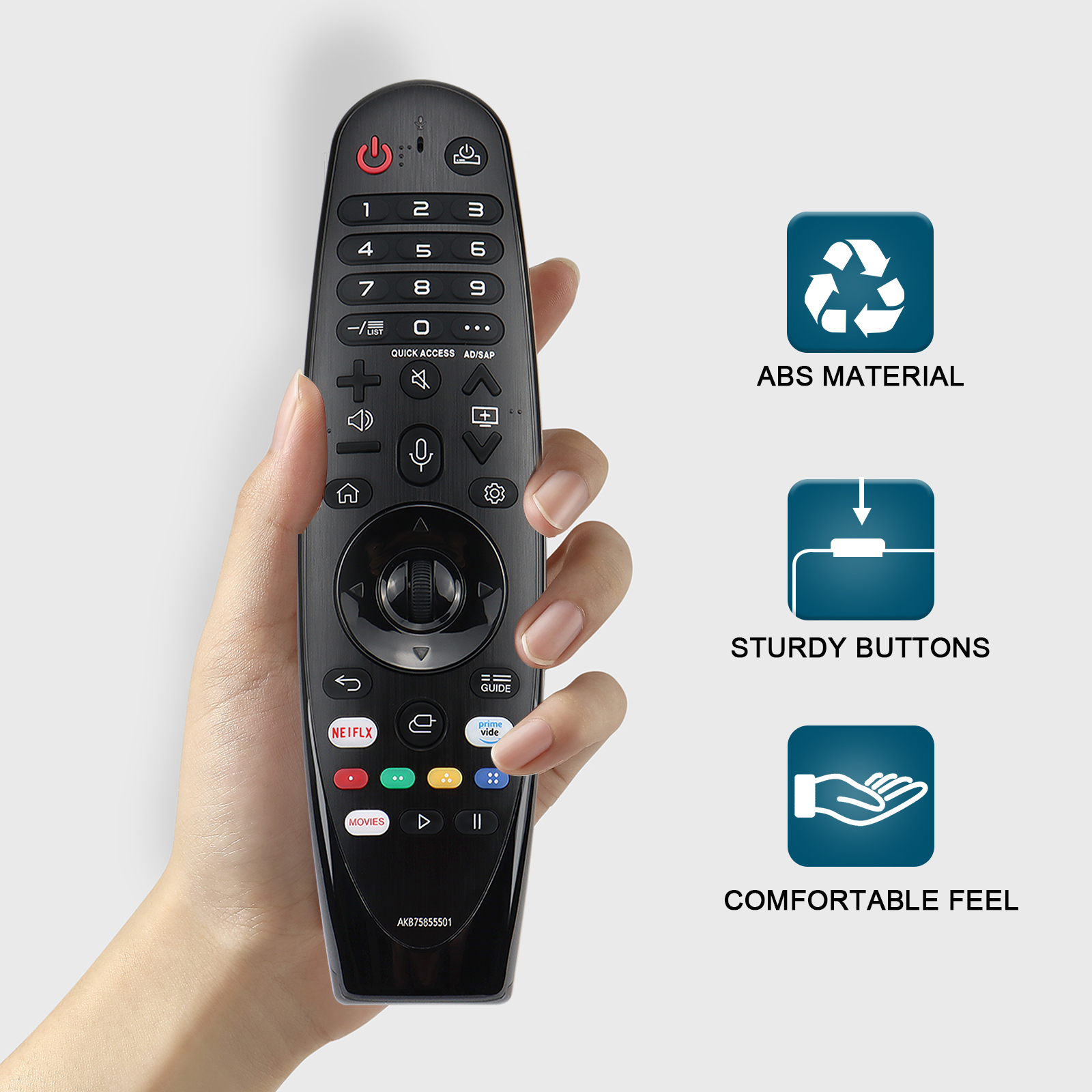Universal Remote Control for Smart Tv Magic Remoteno Voice Function No Pointer Function Compatible with All Models for Tv