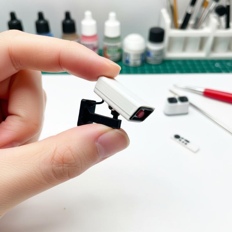 1 Set 1 12 Scale Mini Camera Security Accessory For Dollhouse Lifelike Surveillance For Home Scene DecorationHot