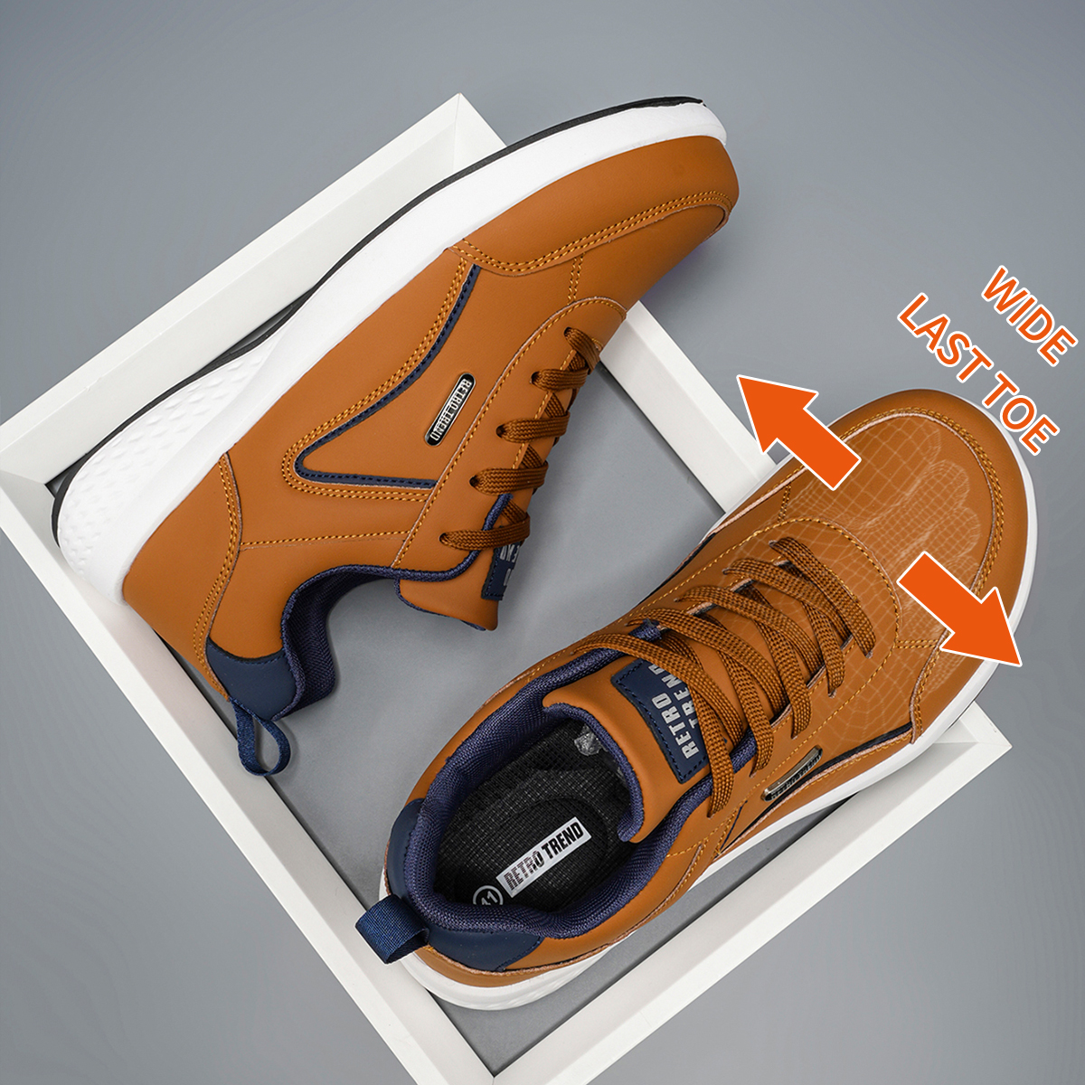 Men's Large Size Sports Shoes Outdoor Hiking Running Comfortable Casual Versatile Fashionable Training Shoes for Couples