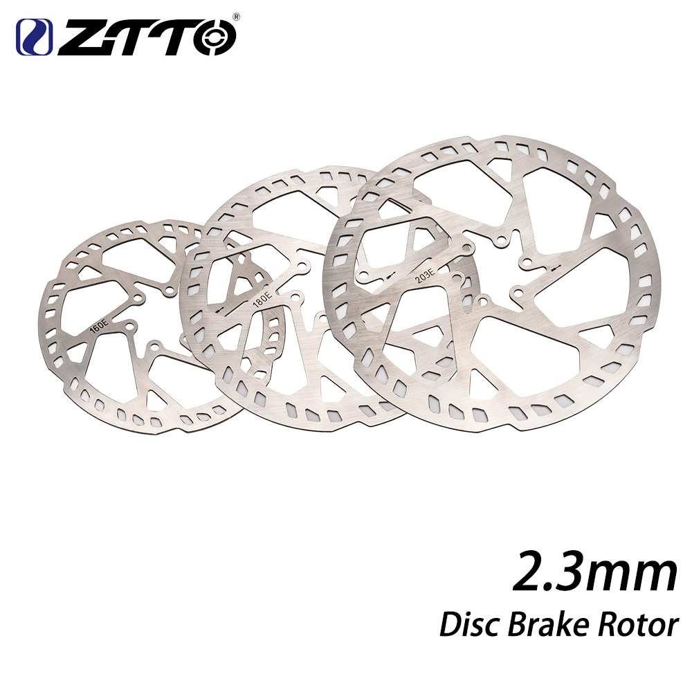 ZTTO 2.3mm Thick MTB E-Bike Motorcycle Rotors Brake Rotor 220mm/203/180/160/140mm 6 Inch Stainless Steel Hydraulic Brake Rotor