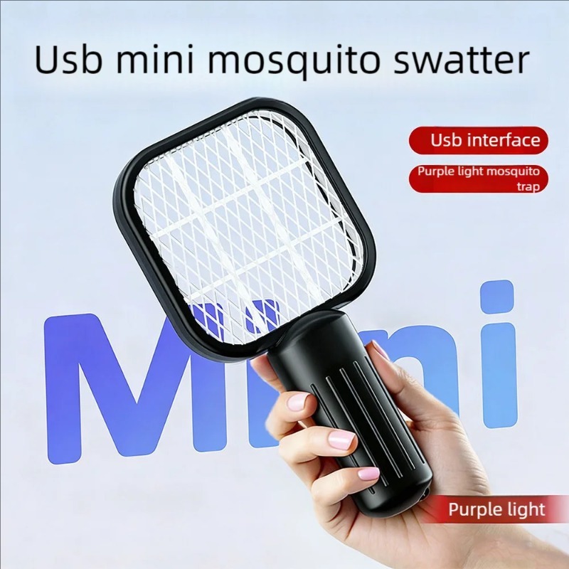 New Mini USB UV Mosquito Killing Lamp Swatter Trap Portable Fly Swatter Suitable for Outdoor Picnic Camping Hotel Venues