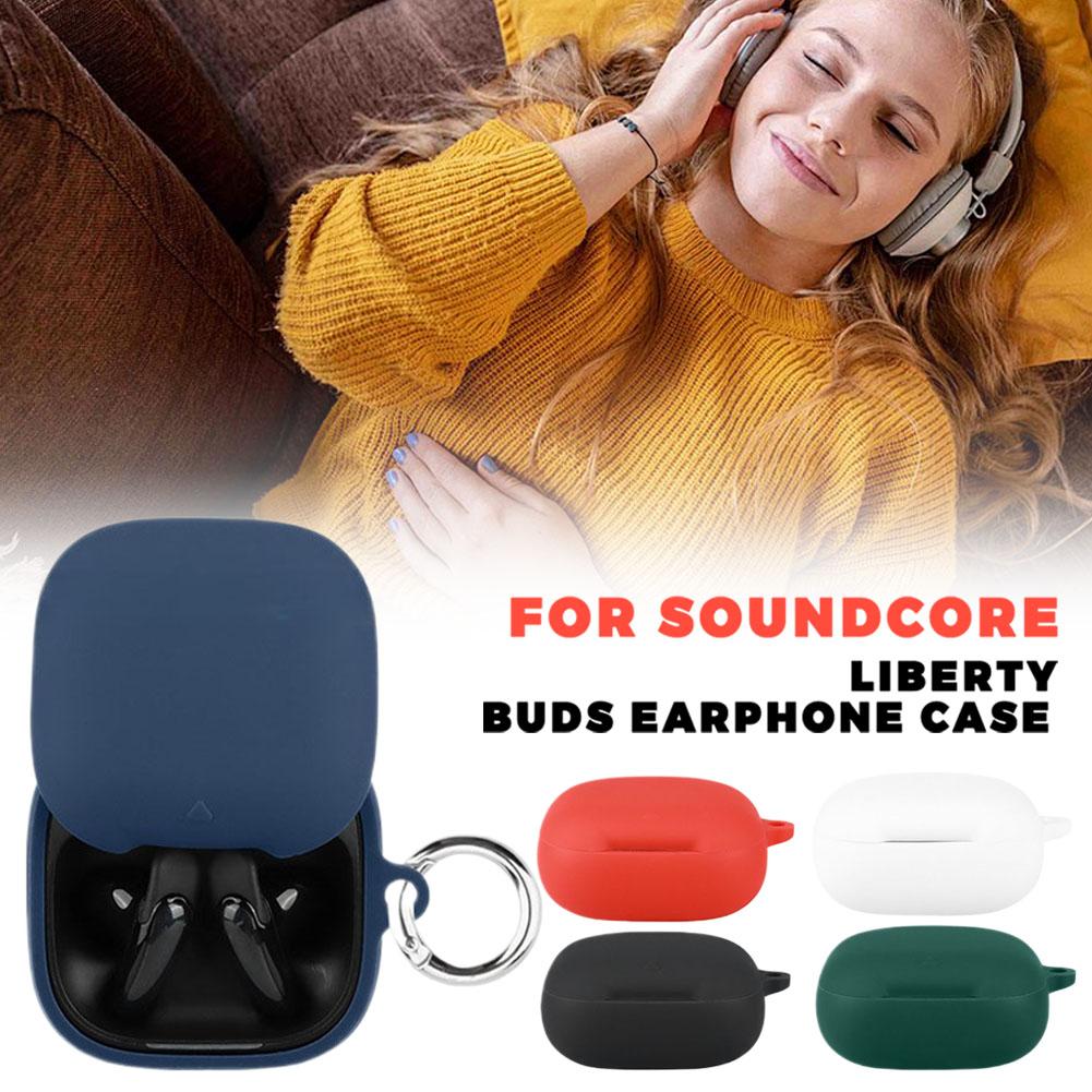 Soft Silicone Protective Case For Soundcore Liberty Buds Wireless Earphone Shockproof Dustproof Housing Sleeve Accessory