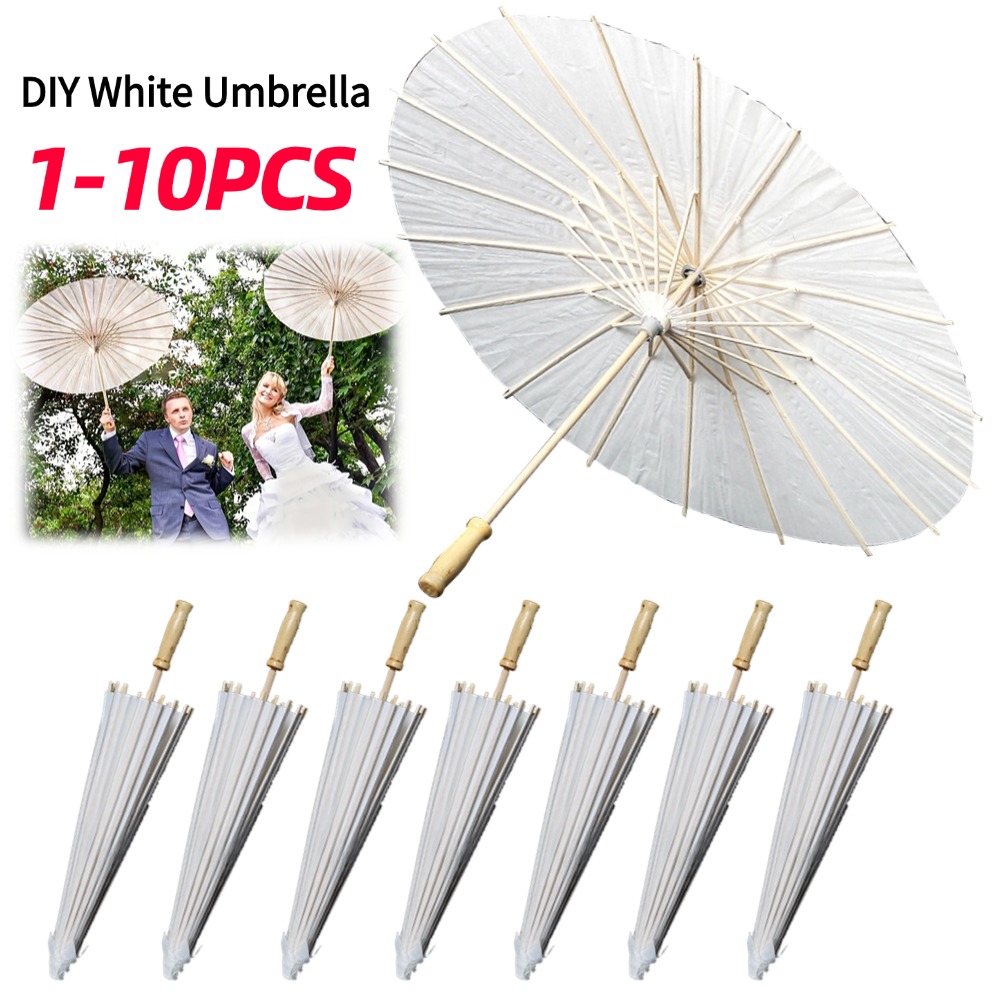 Oiled Paper Umbrella Photography Props Handmade Paper Umbrella Decorative Chinese Parasol for Wedding Party Decor