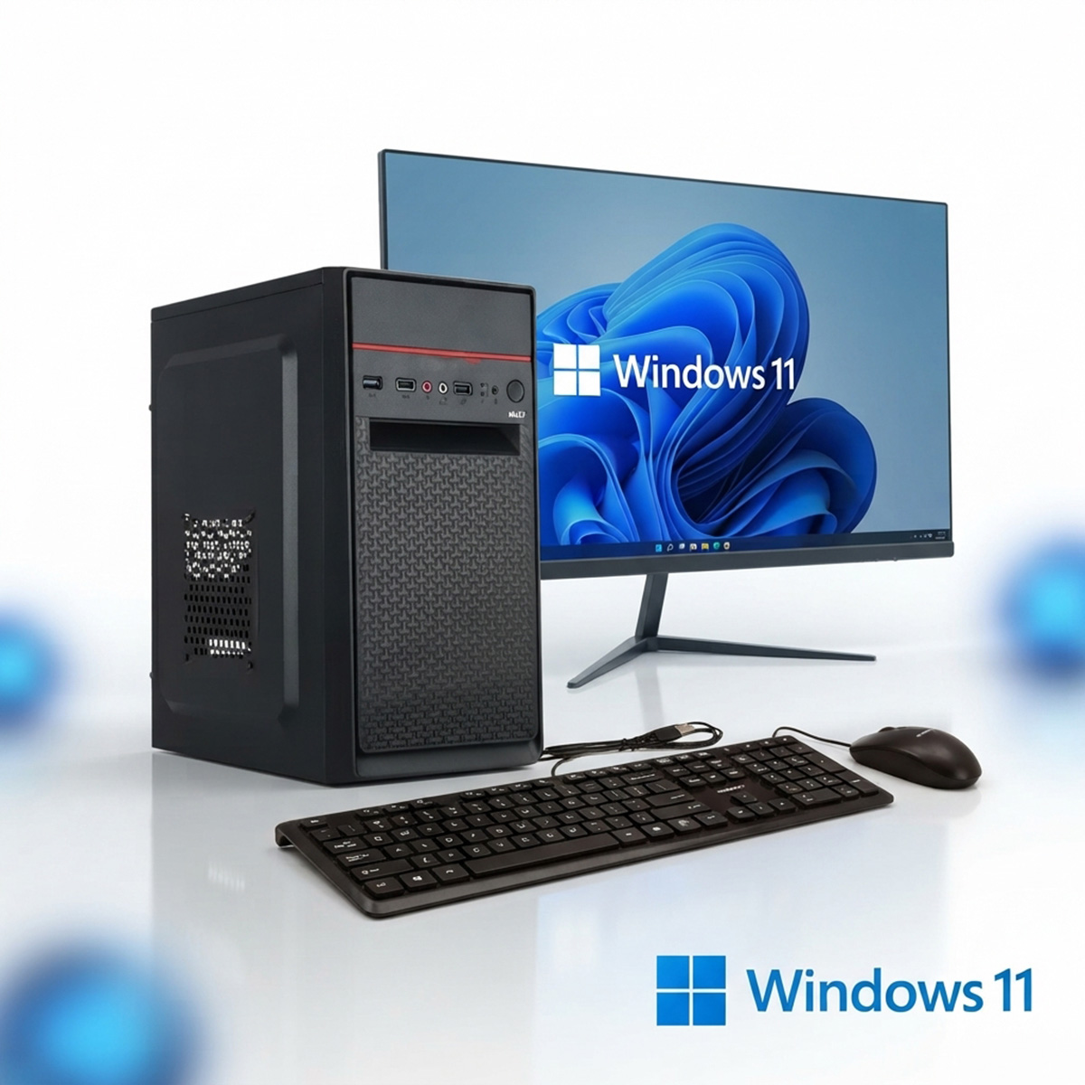 Assembled Desktop PC Intel Core i3 12th Gen 8GB RAM 256GB M2 SSD With Keyboard And Mouse Complete Computer Set