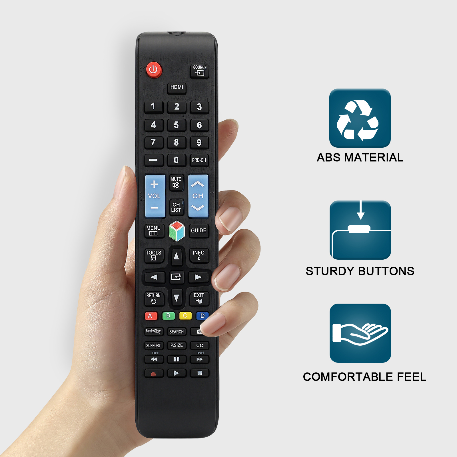 Universal Remote Control for Most Samsung Lcd Led Hdtv 3D Smart Home Entertainment Tvs
