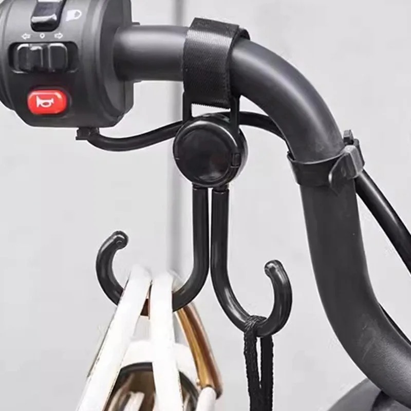 5PCS Multifunctional Velcro Hook Holder for Motorcycle Bike Electric Vehicle No Punching Hanging Buckle Bicycle Mounting System