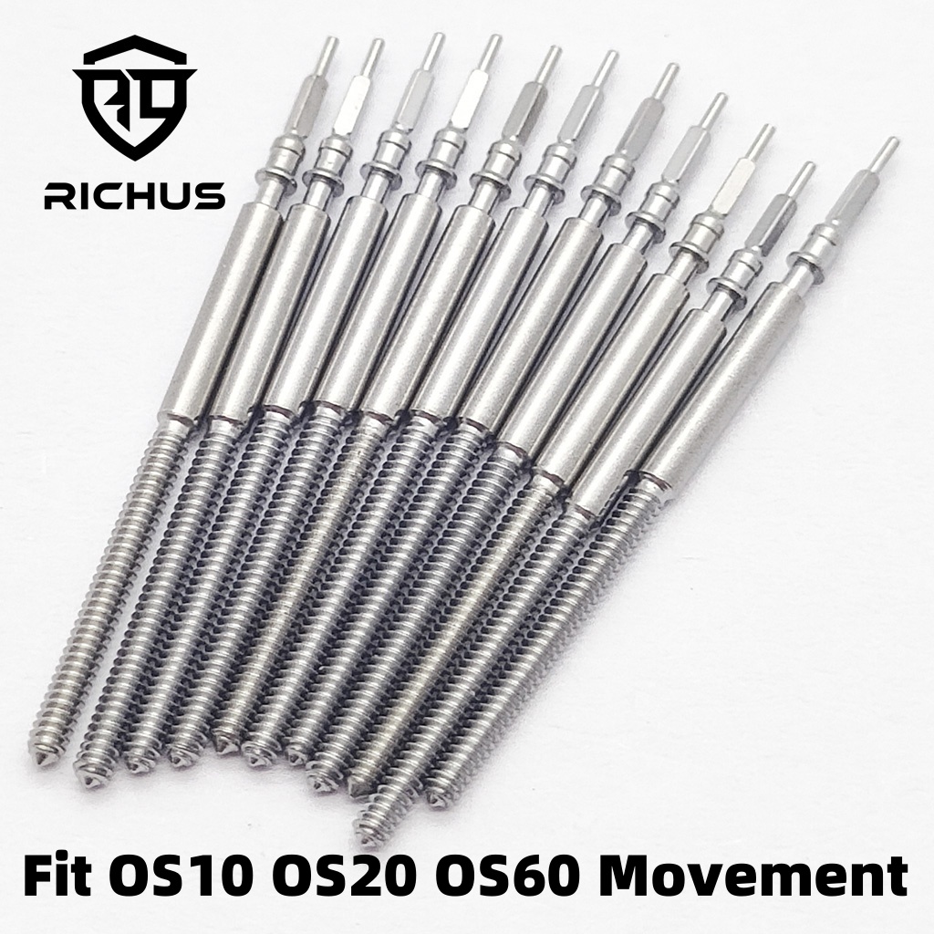 RICHUS 8200 8205 8215 821A Watch Stem Stainless Steel Fit Miyota 8200 8205 8215 821A Crown Automatic Movement