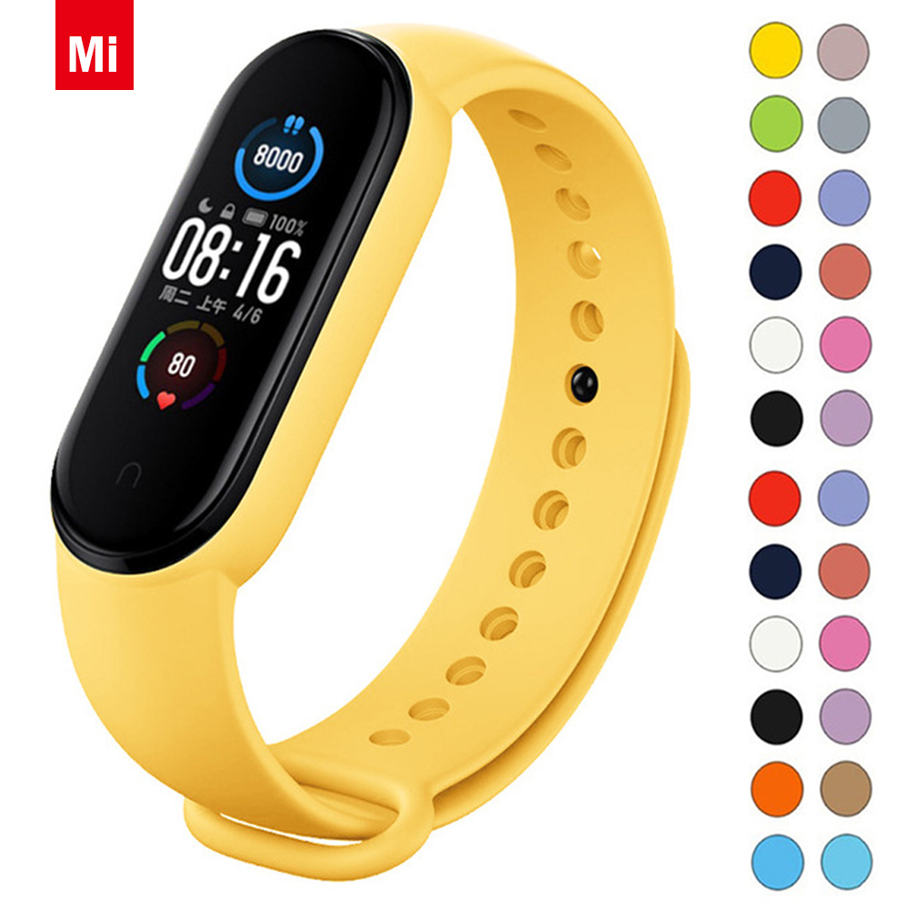 Silicone Strap for Mi Band 10 9 8 Strap NFC Sport Bracelet pulseira Correas Smart Band 10 9 8 Accessories
