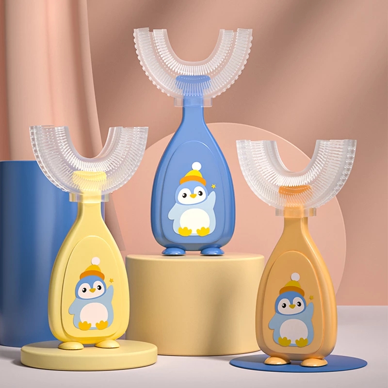 Toothbrush Children 360 Degree U-shaped Child Toothbrush Teethers Brush Silicone Kids Teeth Oral Care Cleaning