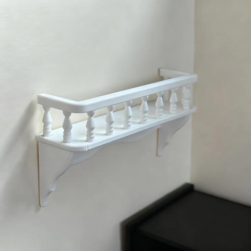 Hot Sale 1Pcs 1/ 12 Dollhouse Simulation Wall Mounted Storage Rack Scene Decoration Micro Miniature Building Model Accessories