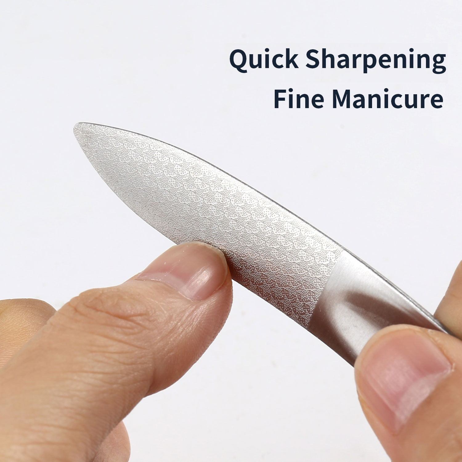 1/2PCS Stainless Steel Nail Files Double Sided Sandpaper For Nail UV Gel Polish Salon Manicure Pedicure Grooming Tools
