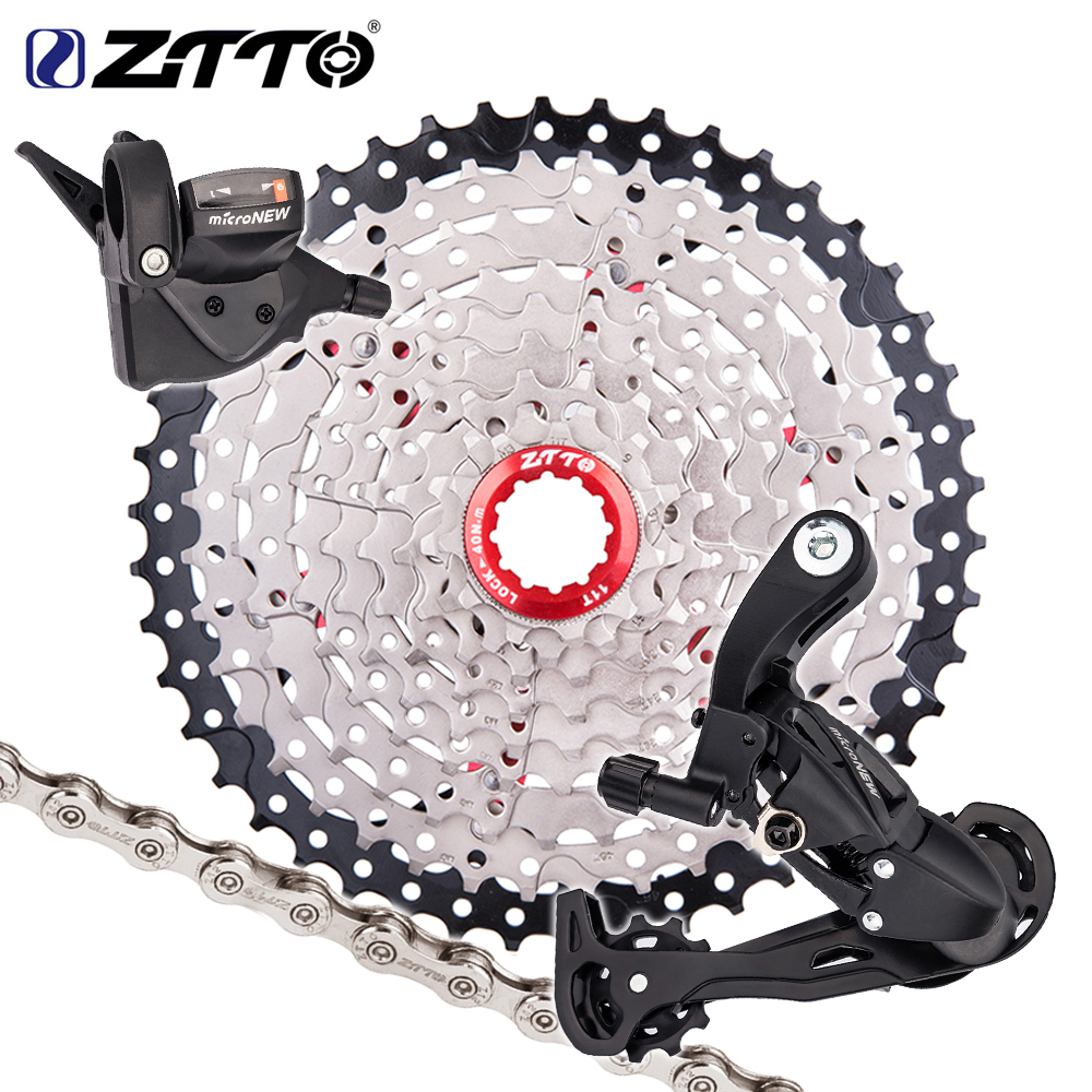 ZTTO MTB 9 Speed Bicycle Cassette Shifter Rear Derailleur 9speed Mountain Bike Chain Groupset HG Hub System Group set