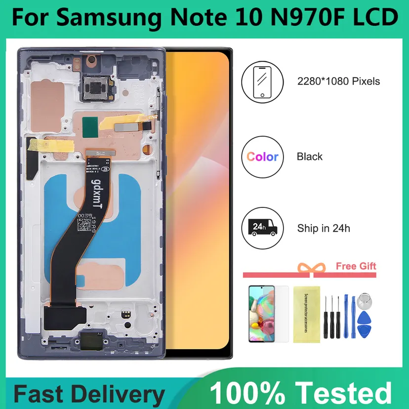 For Samsung Note 10 Display Assembly N970 SM-N970F SM-N9700 Touch Screen Digitizer Replacement Parts for Note 10