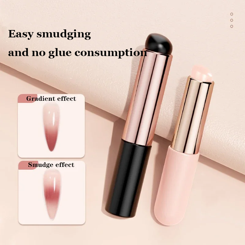 Nail Art Silicone Brush Reusable Universal Mirror Powder Pigment Applying Gradient Shading Pen Easy To Use Nail Brushes Tool pen gpt