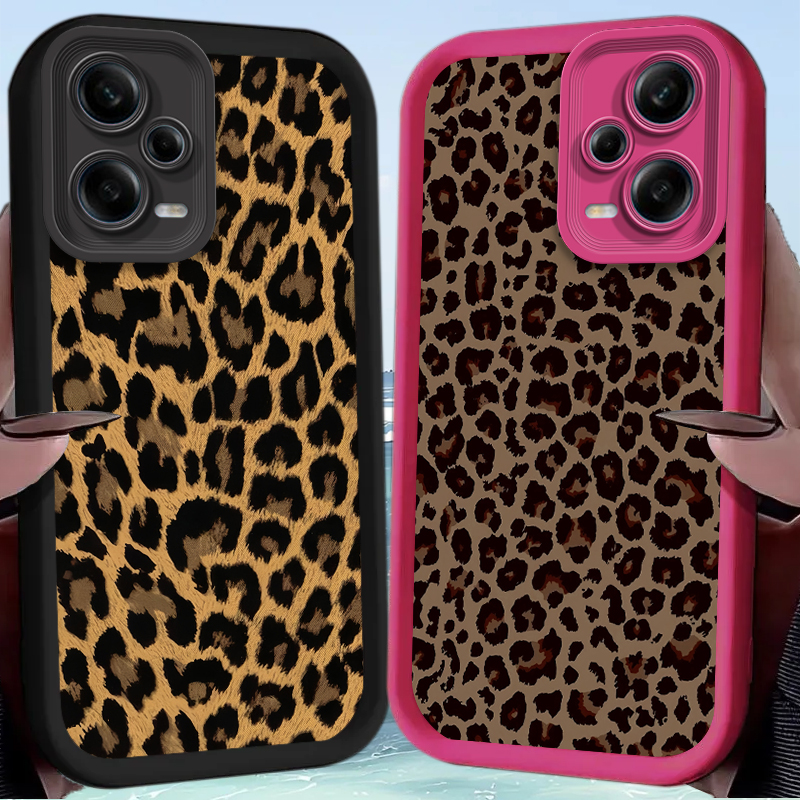 Trendy Black Leopard Print Case for Redmi Note 14 14S 12 11 Pro Plus 5G 12S 11S 10S 10 9 Redmi 14C 13C 12C 12 4G A3 A3X