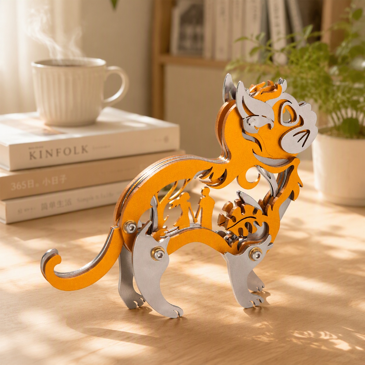MOKR Dream Cat 3D Metal Puzzle Children's Toys Brain Teaser Puzzles For Adults DIY Assembly Model Kits Birthday Education