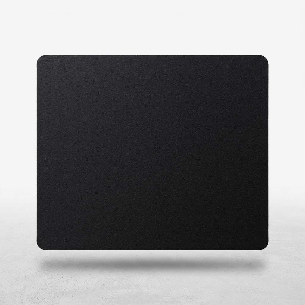 Black Square Shaped Plain Mouse Pad