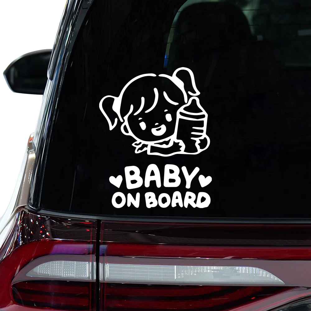 Car Stickers Love Crown Princess On Board Pattern Vinyl Decals Driving Safety Warning Sign Sticker Car Decoration Accessories