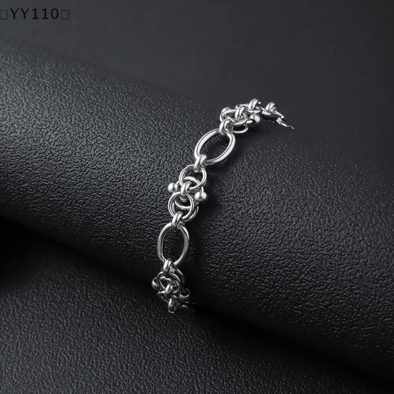 〔YY110〕New Hip Hop Design Stainless Steel Bracelet For Men Women Classic Simple Casual Jewelry