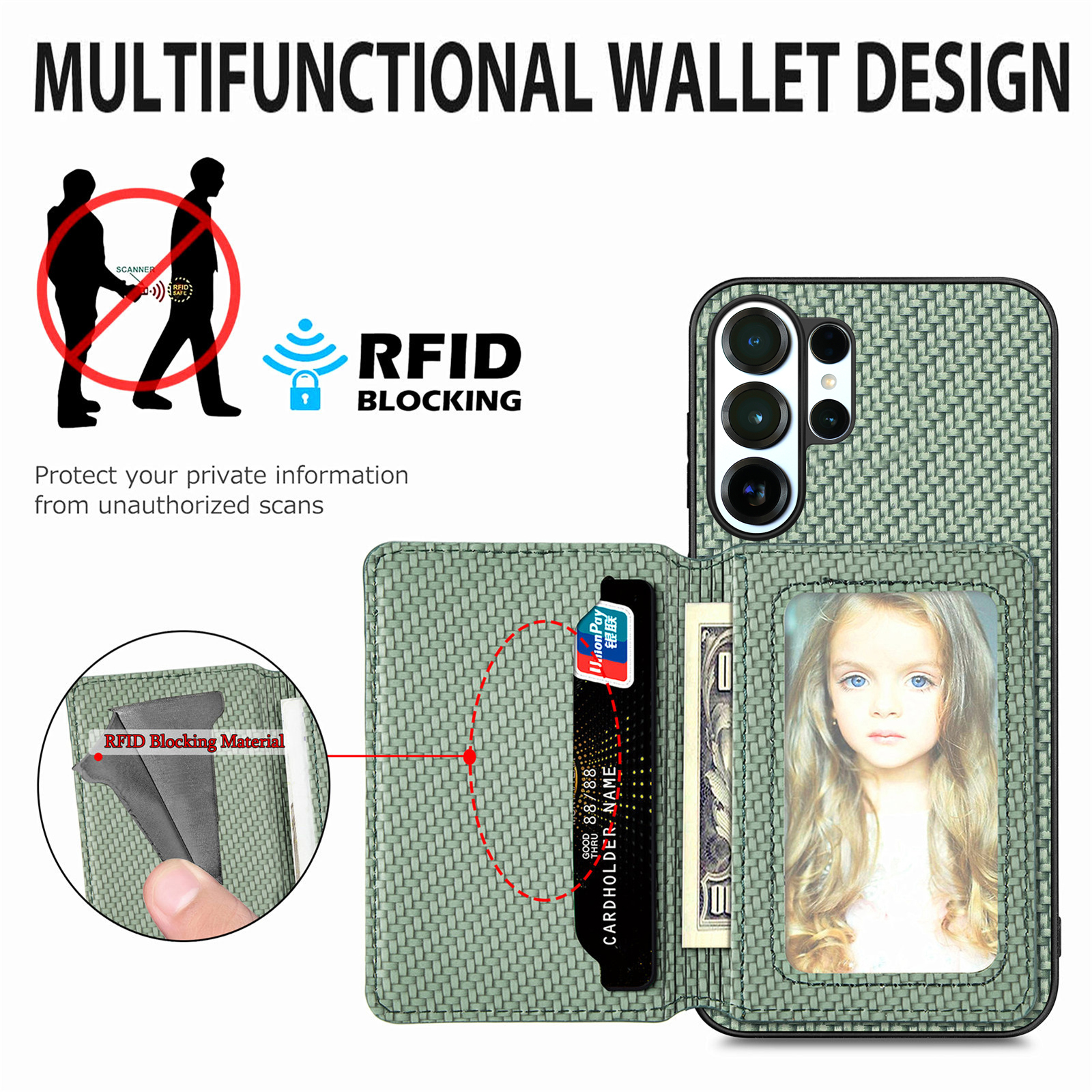 Purse Card Zipper Wallet Leather Phone Case For S26 S24 S23 S22 Ultra Plus S23 S26 S25FE Holder Stand Cover