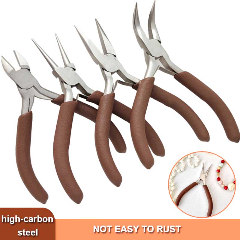 1pcs Professional Craft Pliers Set, Needle Nose Round Nose Pliers for DIY Leather Hardware Hand Tools Mini Tool Kit